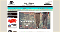 Desktop Screenshot of bigtallpants.com